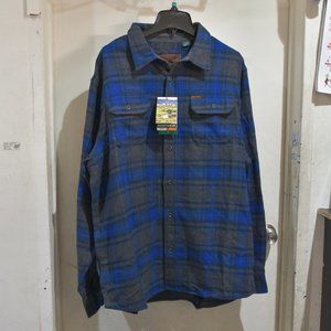 Orvis Men’s Flannel Shirt in BLUE M L XL XXL 3XL